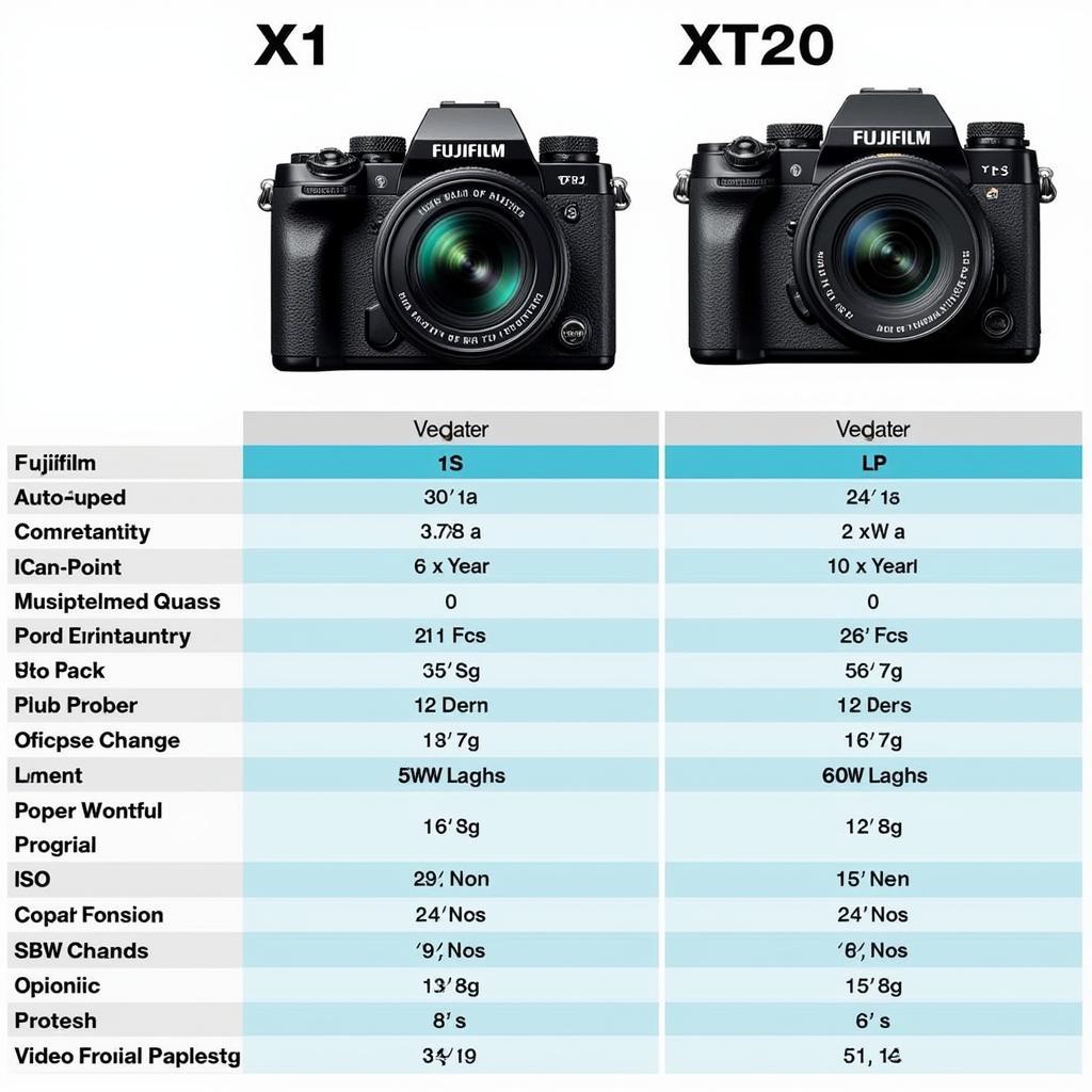 So sánh thông số kỹ thuật XT1 và XT20