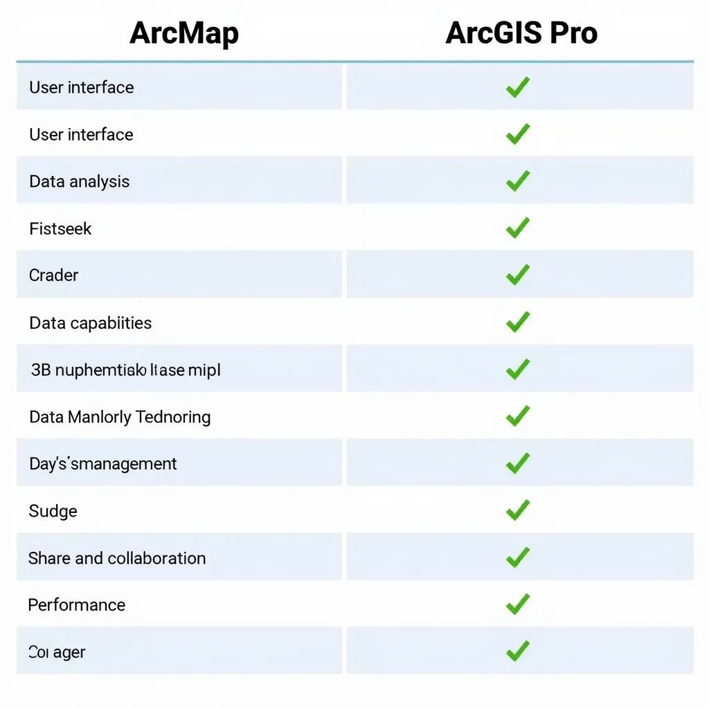 Bảng so sánh tính năng ArcMap và ArcGIS Pro