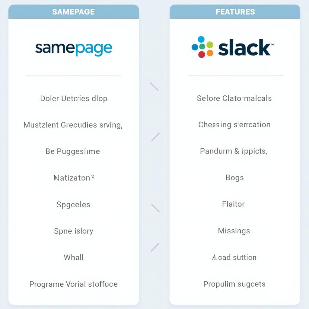 So sánh tính năng Samepage và Slack