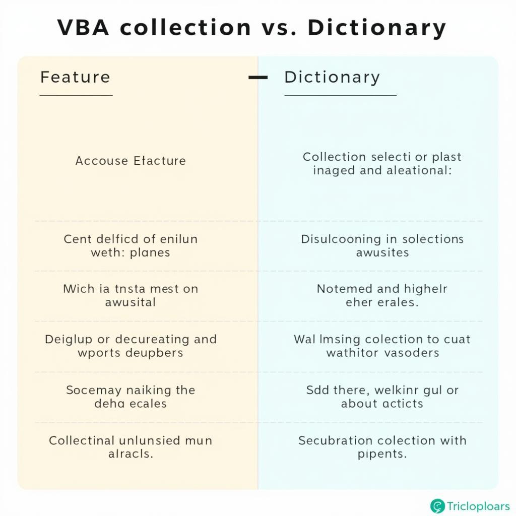 So sánh VBA Collection và Dictionary