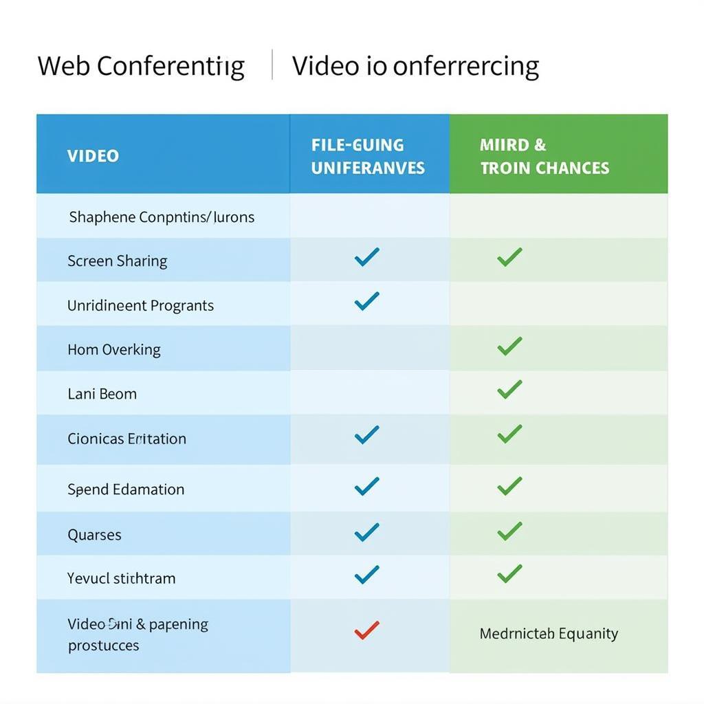 So sánh web conferencing và video conferencing