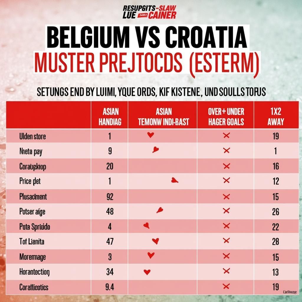 Soi kèo Bỉ vs Croatia