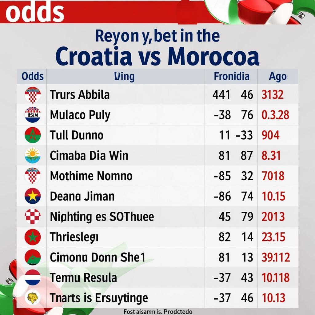 Soi kèo Croatia vs Maroc