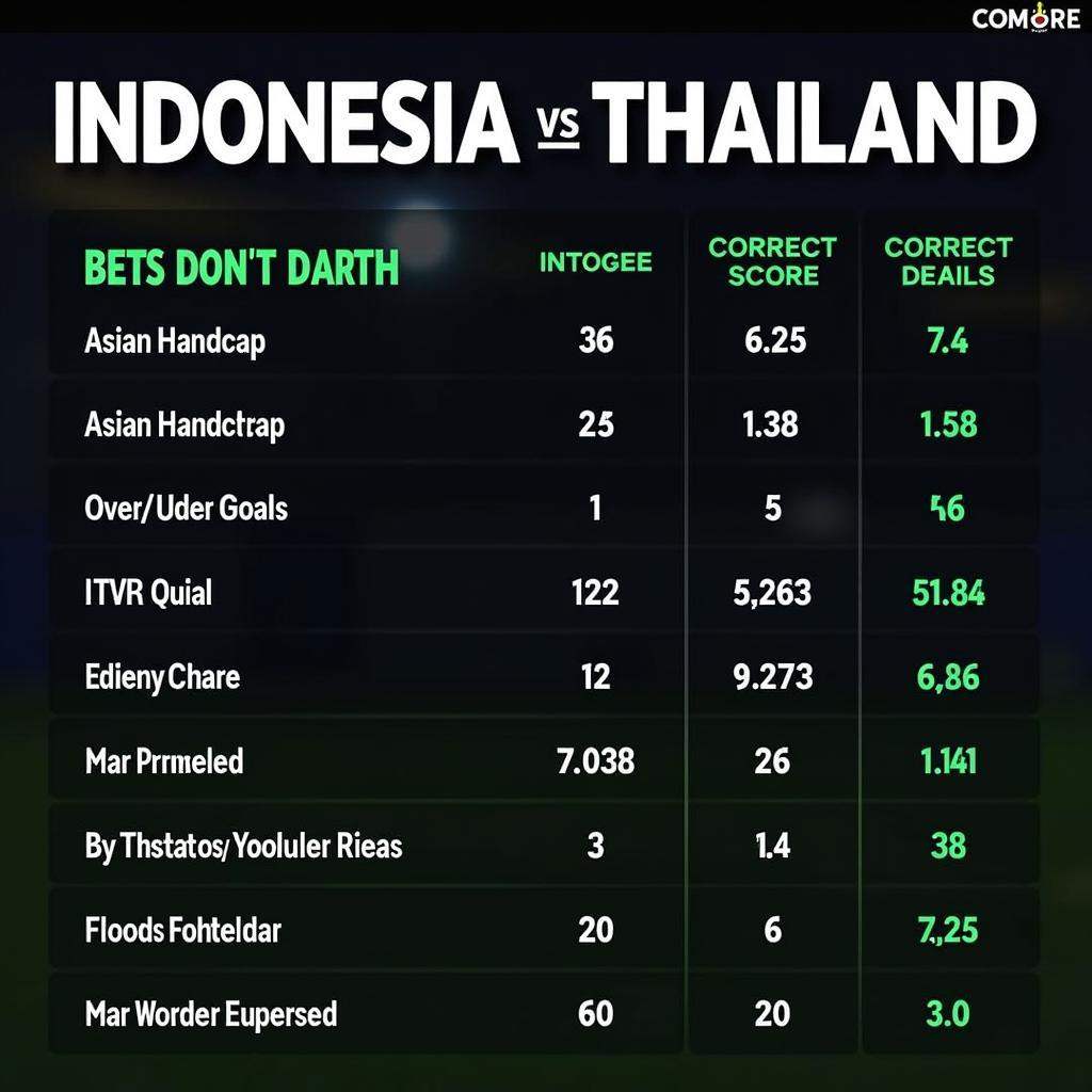 Soi kèo Indonesia - Thái Lan