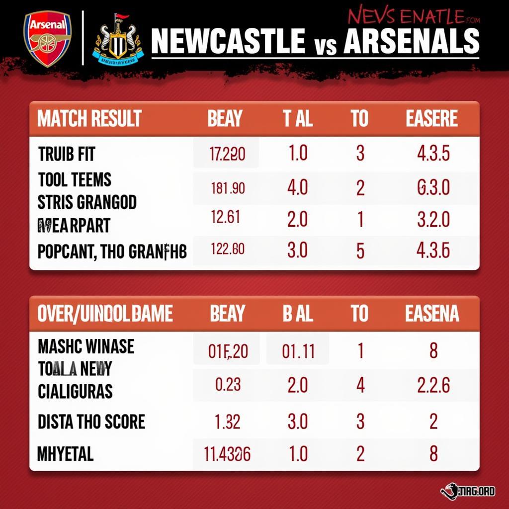 Soi kèo Newcastle vs Arsenal