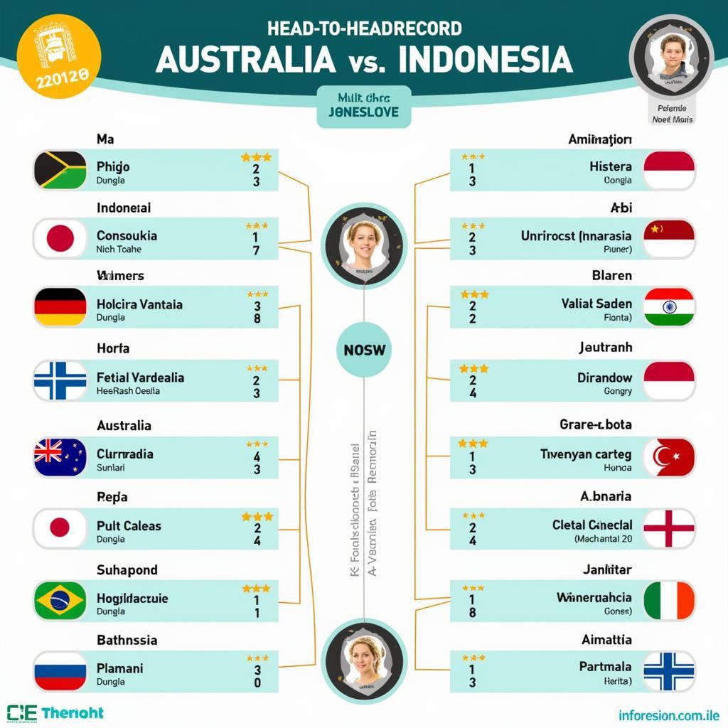 Lịch sử đối đầu Úc vs Indonesia