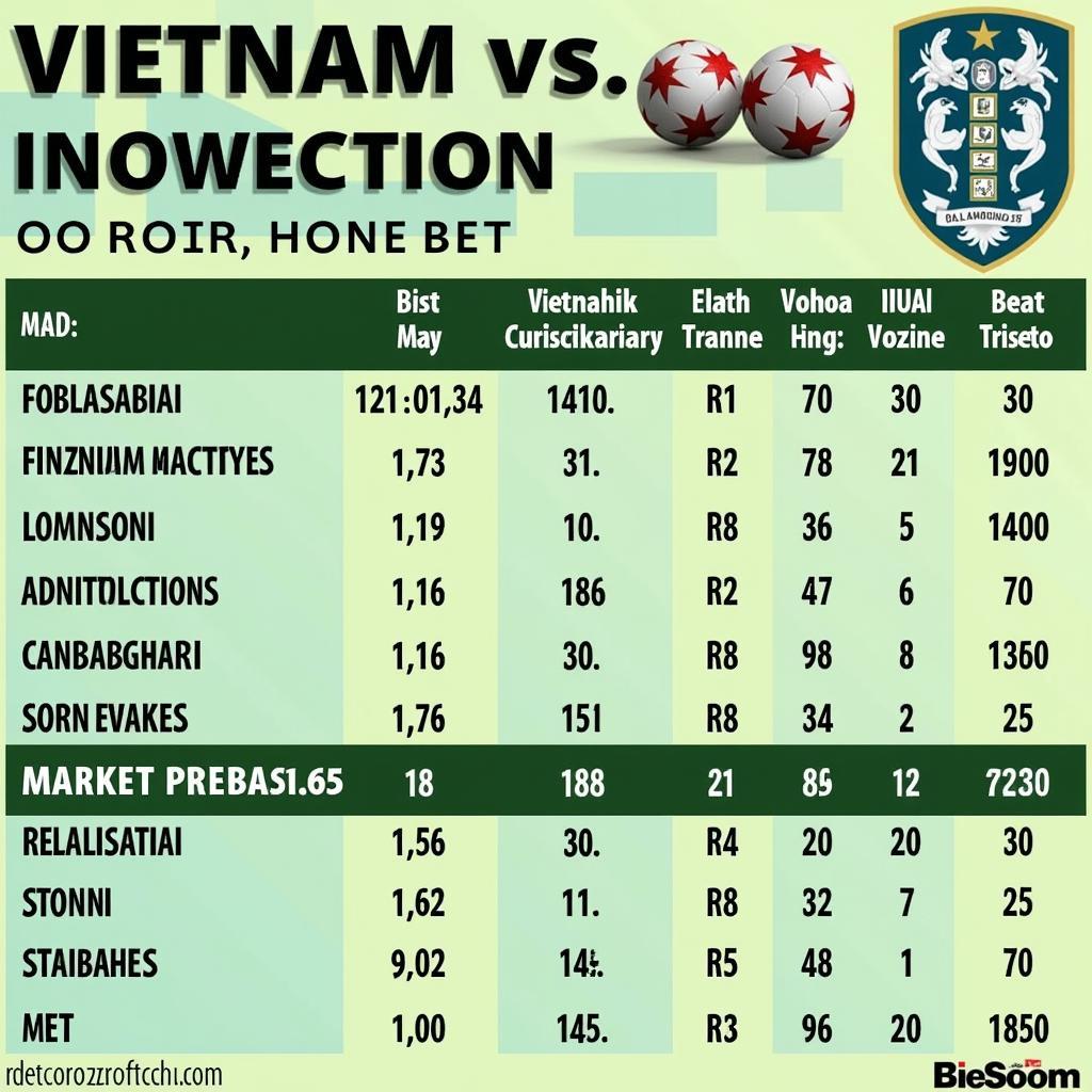 Tỷ lệ cược Việt Nam vs Indonesia