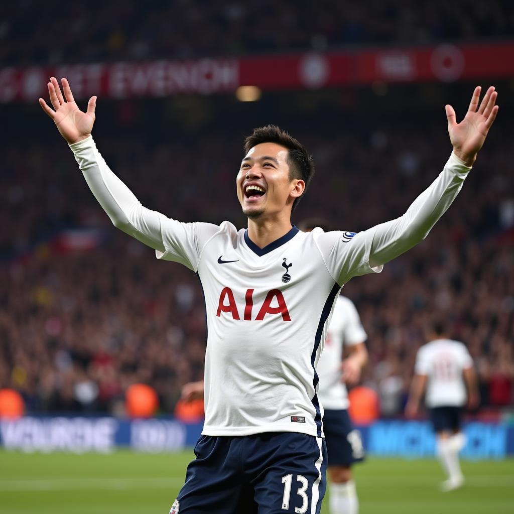 Son Heung-min ghi bàn trong chiến thắng 4-0 của Tottenham trước Everton