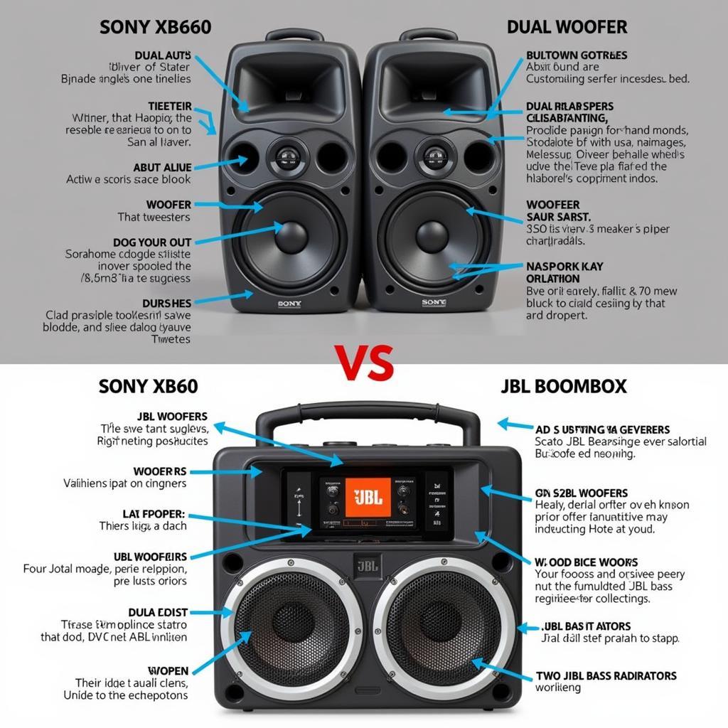 So sánh âm thanh Sony XB60 và JBL Boombox