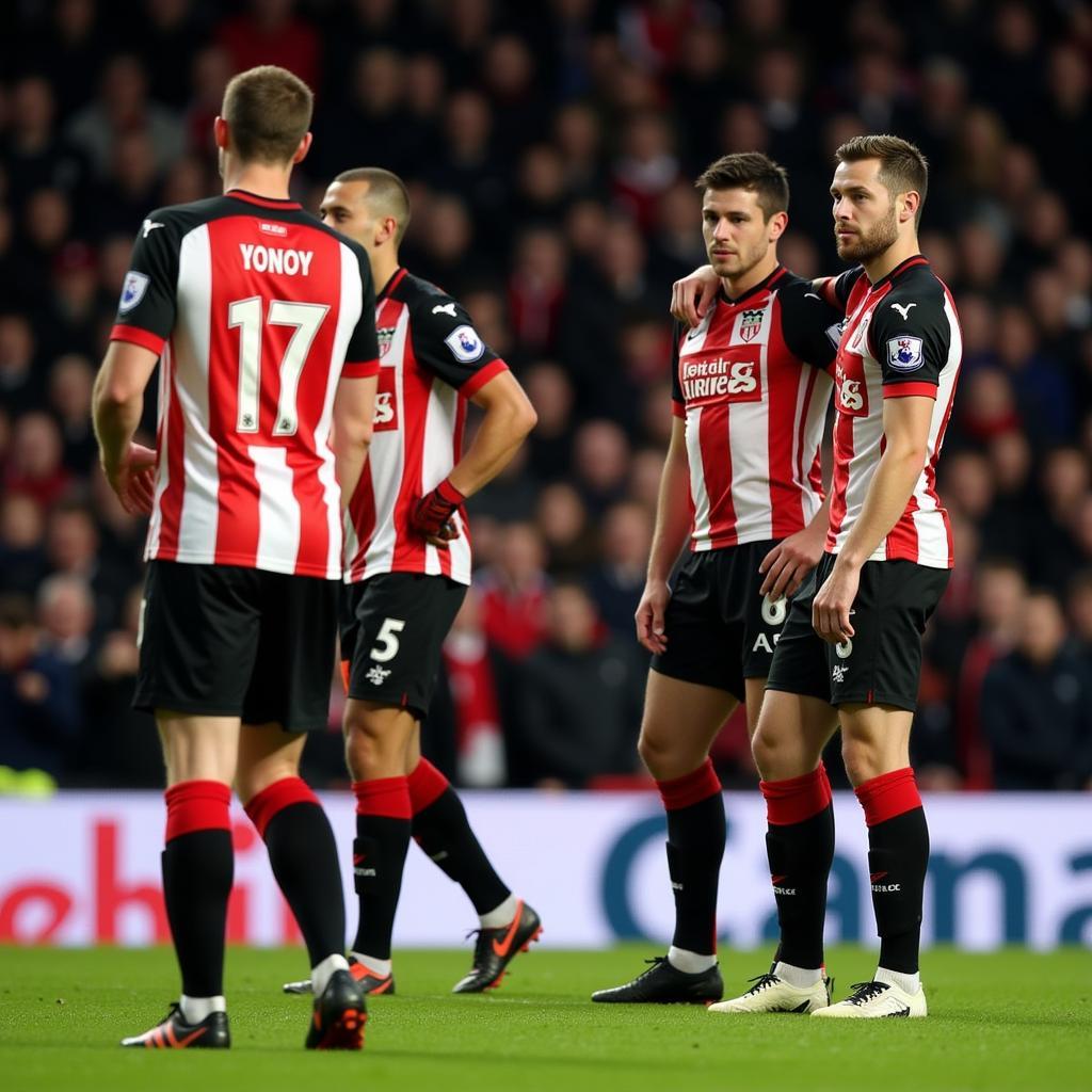 Southampton chật vật trong cuộc chiến trụ hạng