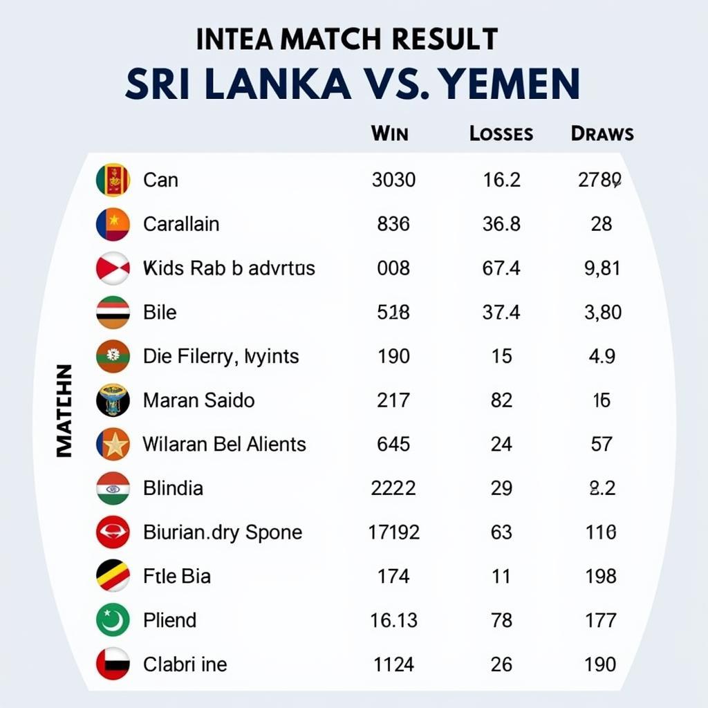 Phong độ gần đây của Sri Lanka và Yemen