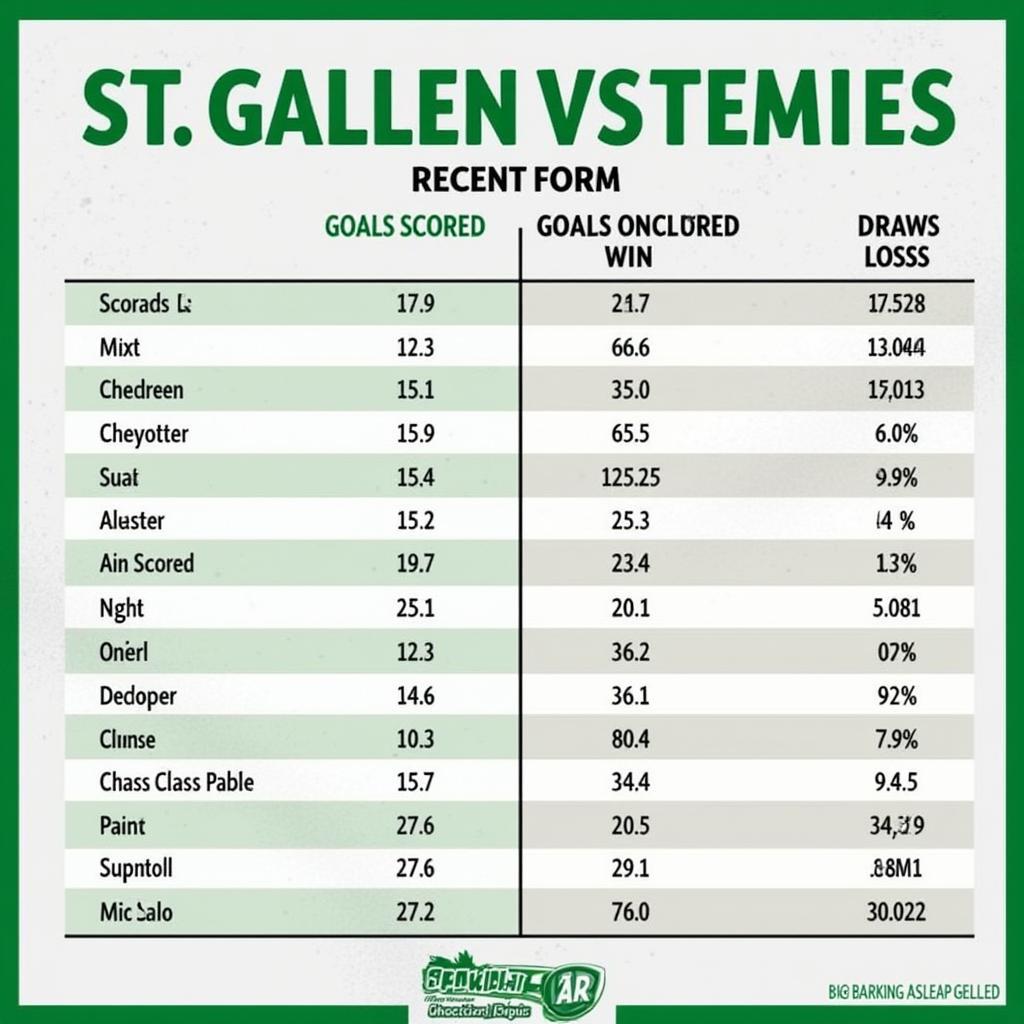 St. Gallen vs Phong độ