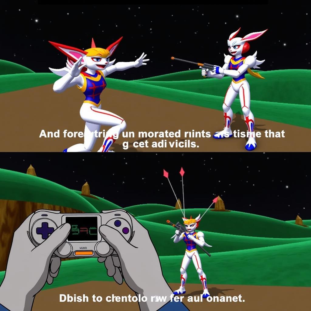 Starfox Command Reverse U-Pad Gameplay