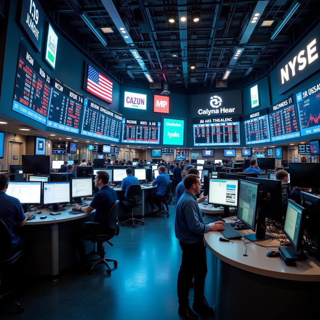 Stock Market Trading Floor