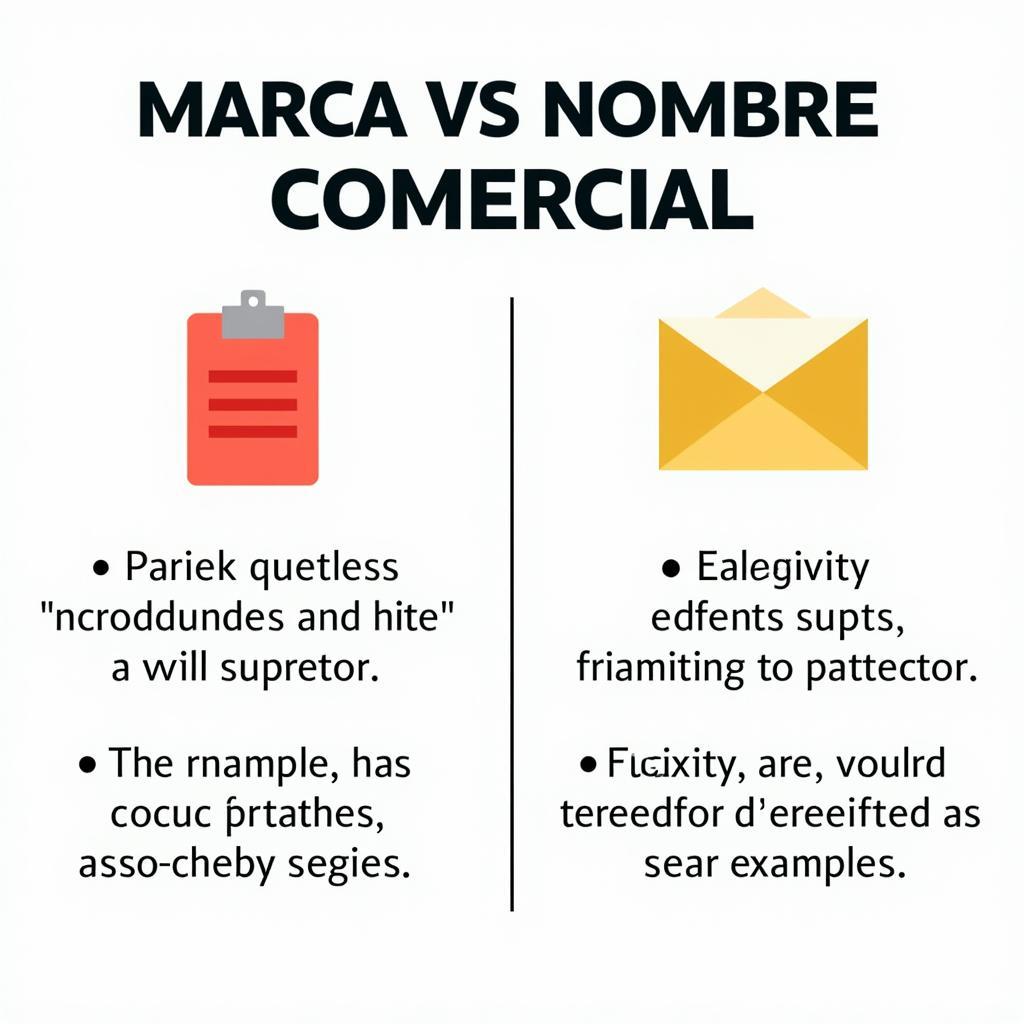 Sự khác biệt giữa Marca và Nombre Comercial