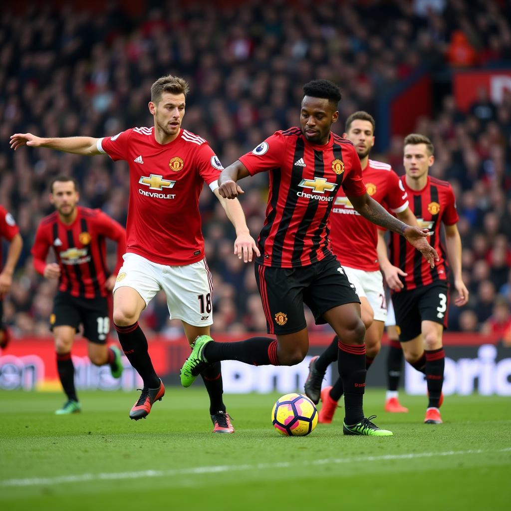 Manchester United tấn công dồn dập