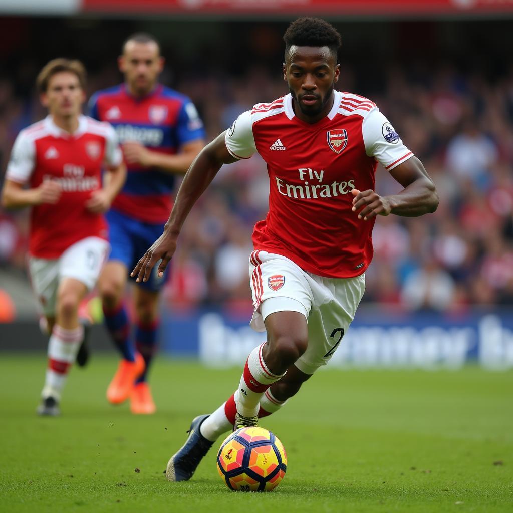 Tariq Lamptey bứt tốc với tốc độ chóng mặt, bỏ lại các cầu thủ Arsenal phía sau