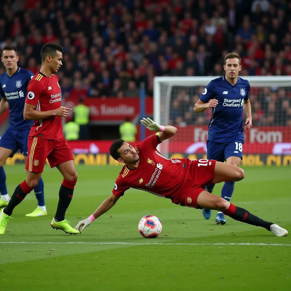 Thủ Môn Liverpool Cứu Thua Nguy Hiểm