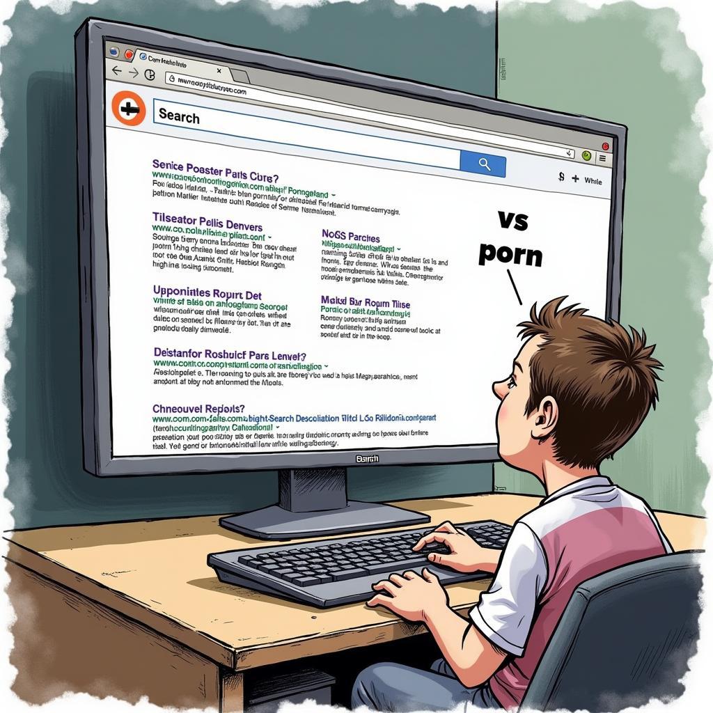 Tìm kiếm "vs porn" trên internet