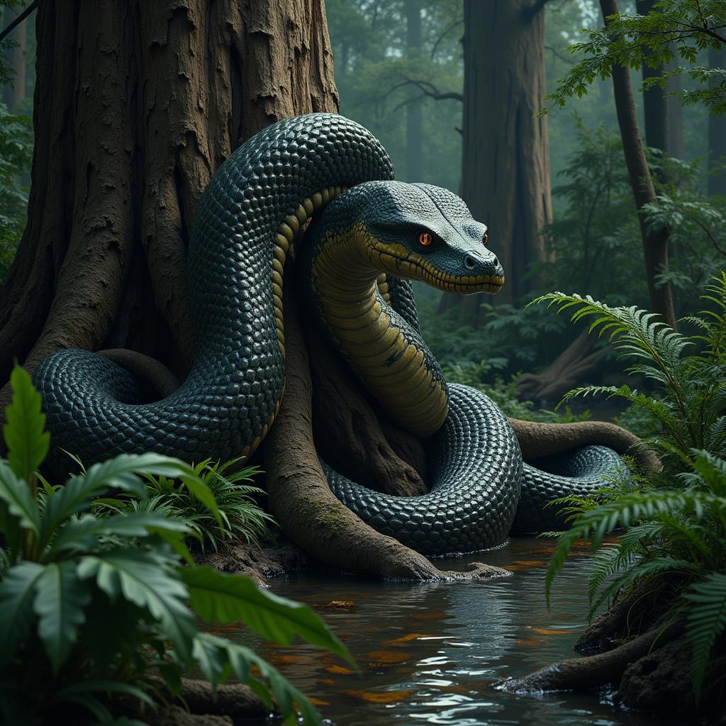 Titanoboa trong đầm lầy