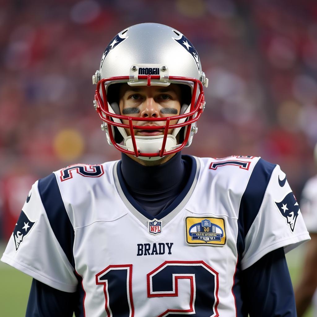 Tom Brady trong màu áo New England Patriots