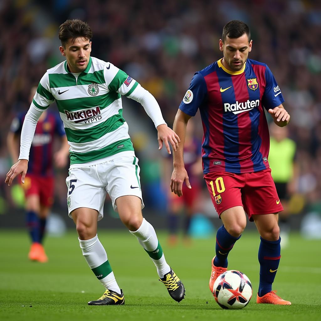 Sức mạnh của Barcelona trong trận đấu với Celtic