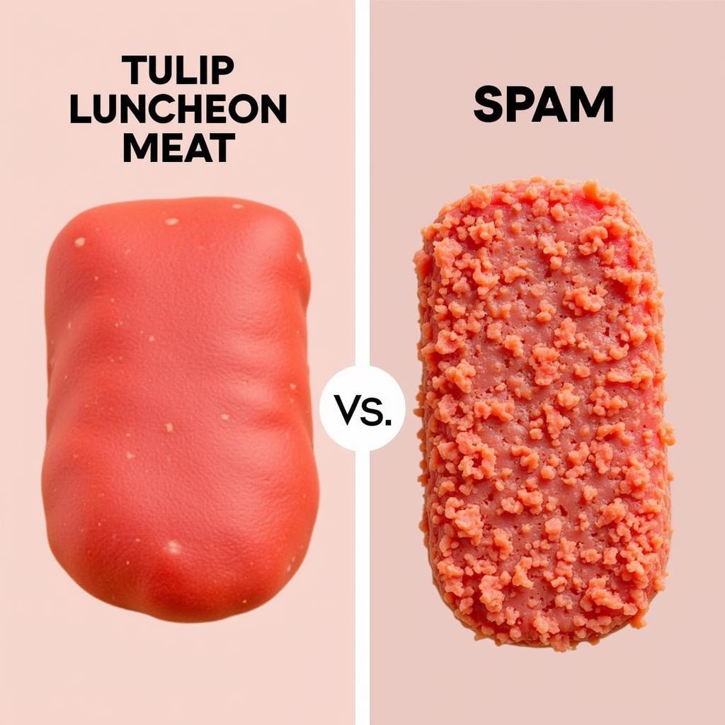 So sánh hương vị Tulip Luncheon Meat và Spam