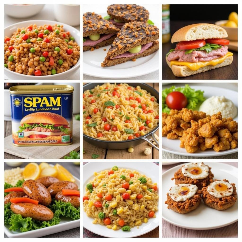 Các món ăn được chế biến từ Tulip Luncheon Meat và Spam