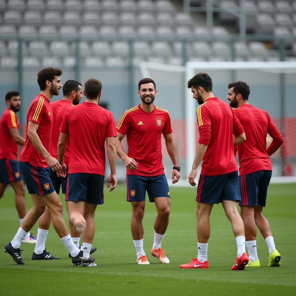 U23 Spain training session