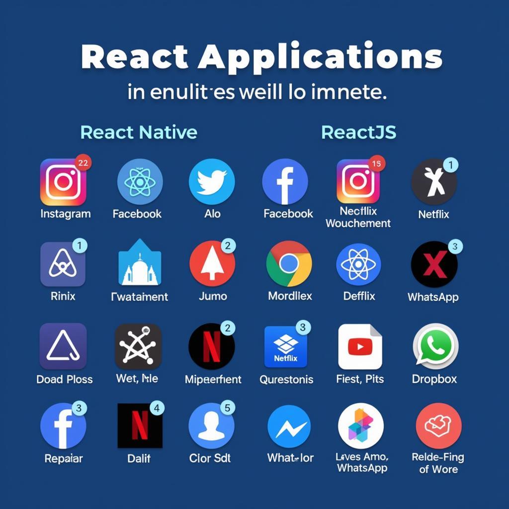 Applications of React Native and ReactJS