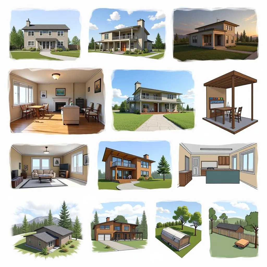 Hình ảnh minh họa các ứng dụng của SketchUp trong thực tế