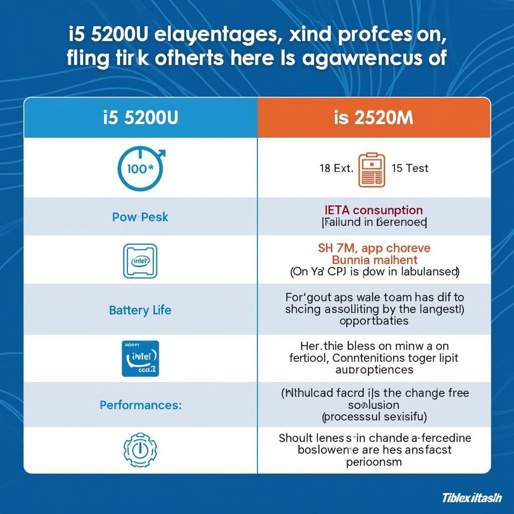 Ưu điểm và nhược điểm của i5 5200U và i5 2520M