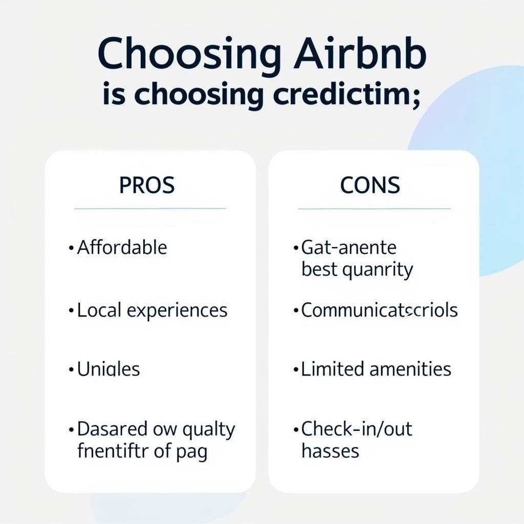 Ưu và nhược điểm của Airbnb