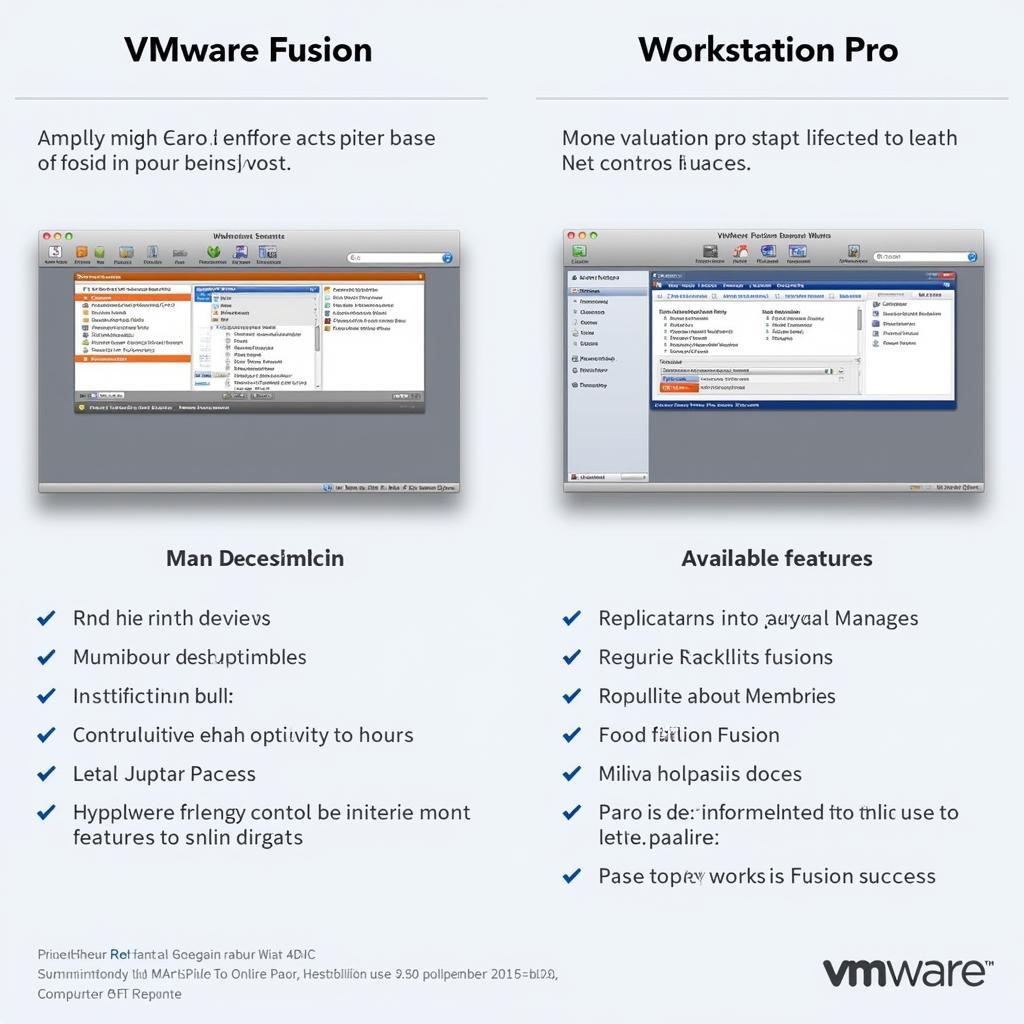 Giao diện người dùng VMware Fusion và Workstation Pro