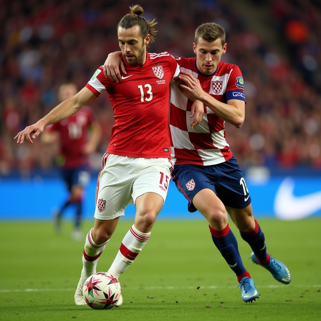 Wales và Croatia đối đầu trên sân cỏ