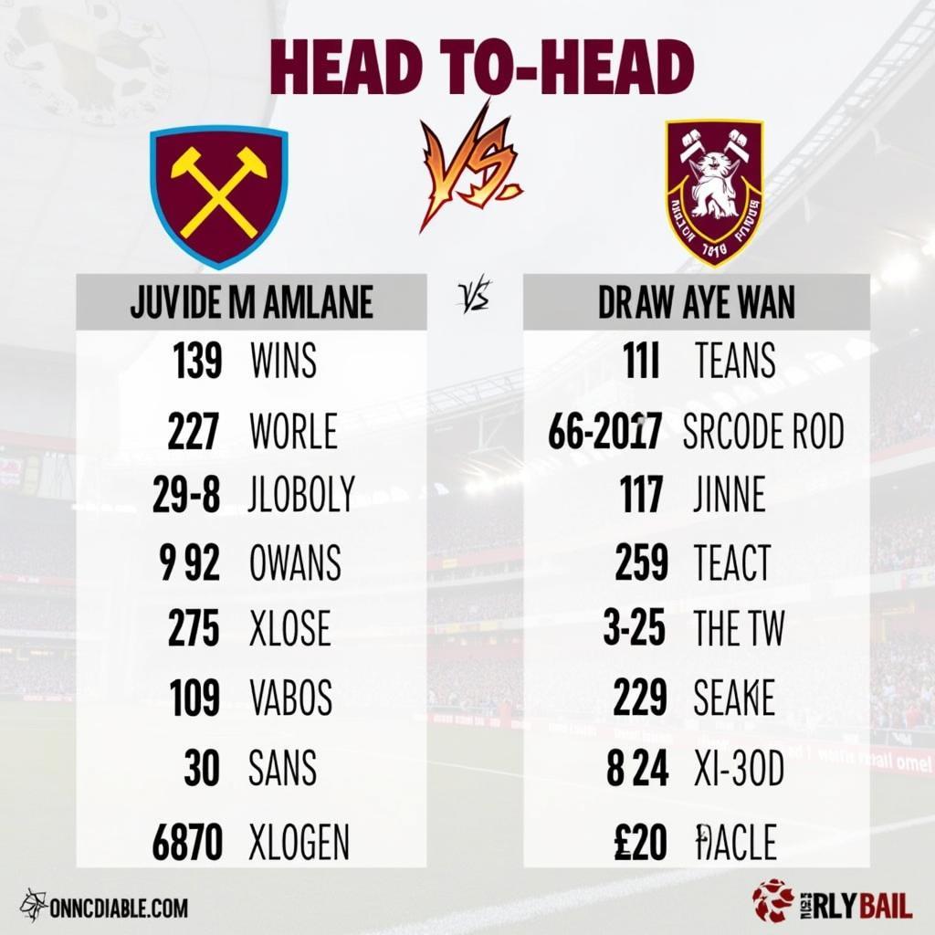 Lịch sử đối đầu West Ham vs Luton Town