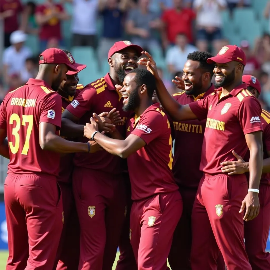 West Indies Cricket Team Celebration