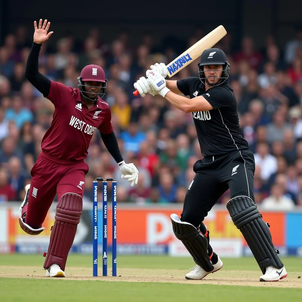 West Indies and New Zealand Cricket Match