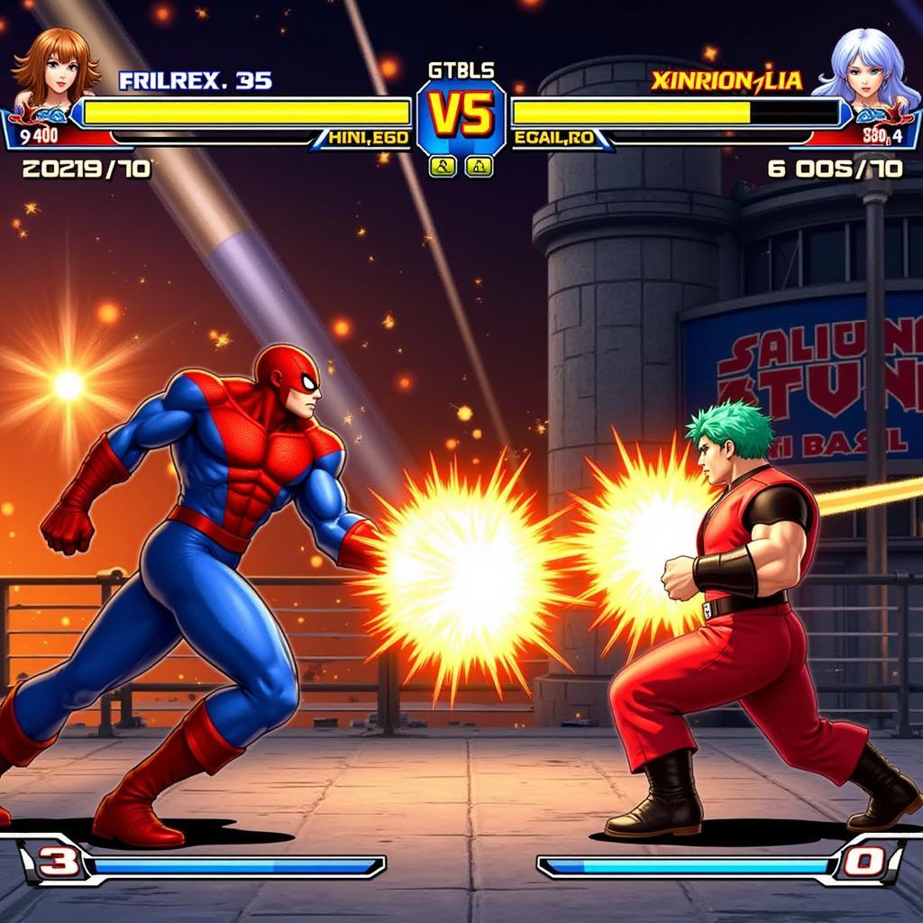 Trận đấu nảy lửa trong Winkawaks Marvel vs Capcom