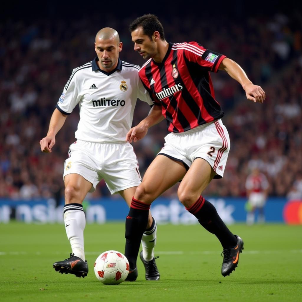 Zidane và Maldini đối đầu nảy lửa