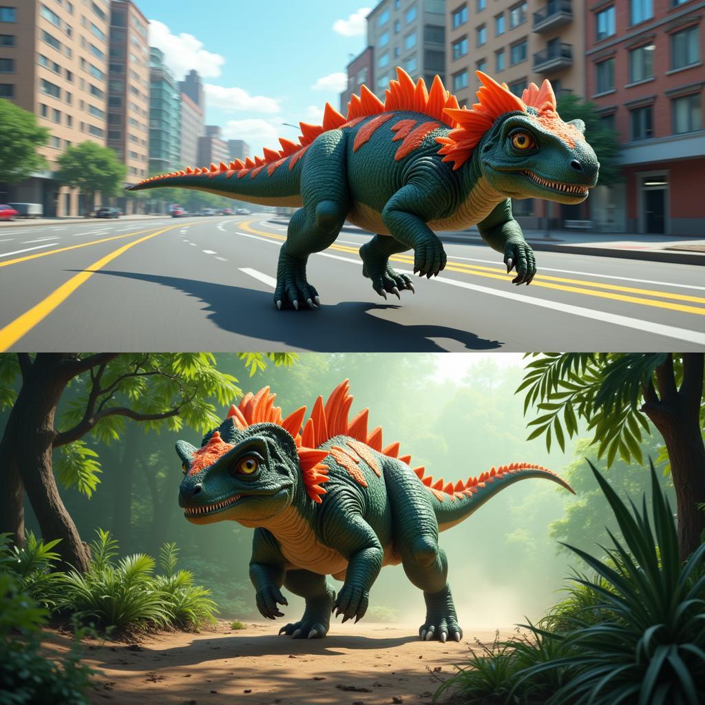 So sánh tốc độ Zilla và Gorosaurus