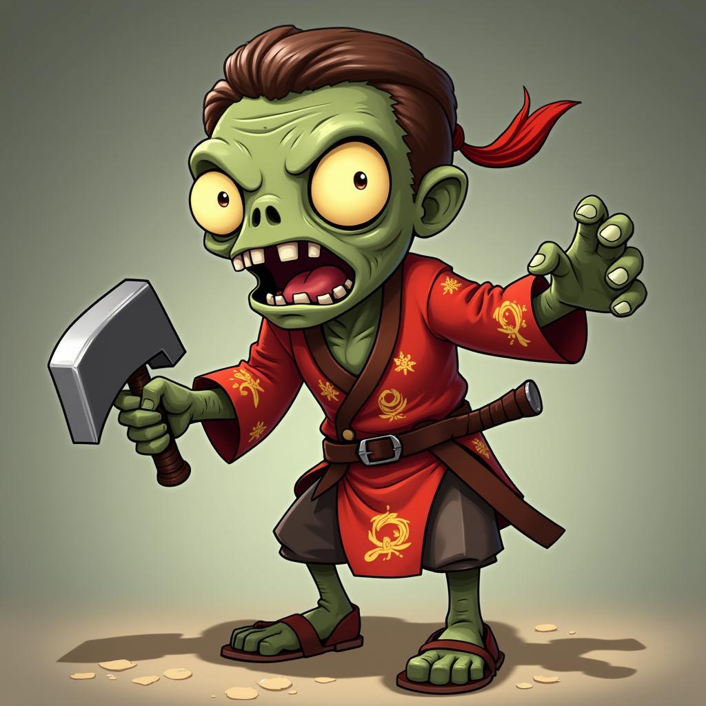 Zombie Kungfu trong Plants vs Zombies Trung Quốc