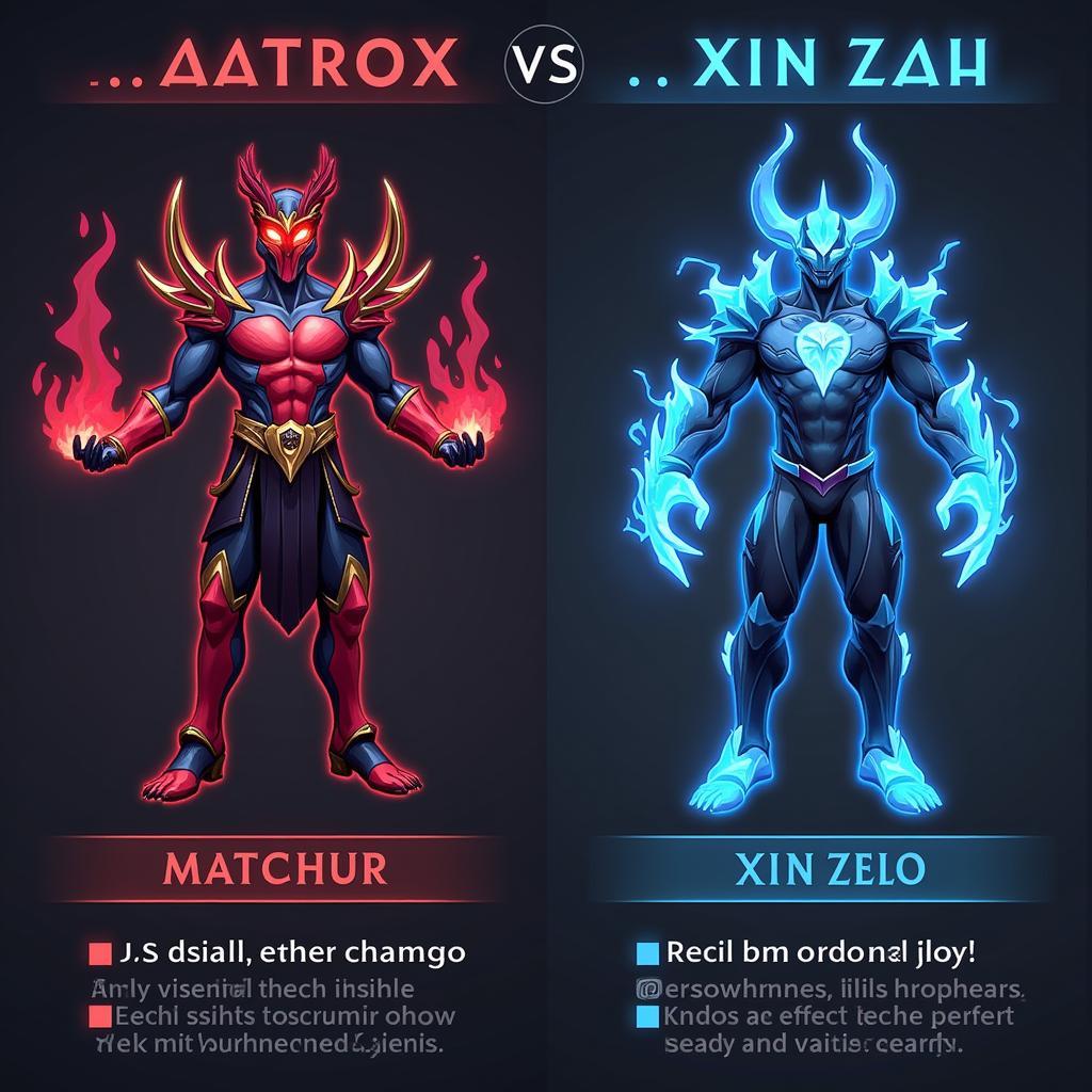 Aatrox vs Xin Zhao: Đối Đầu Kỹ Năng