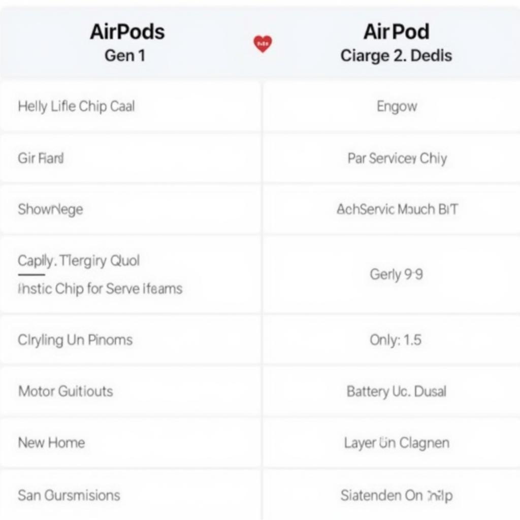 So sánh tính năng AirPods Gen 1 và Gen 2