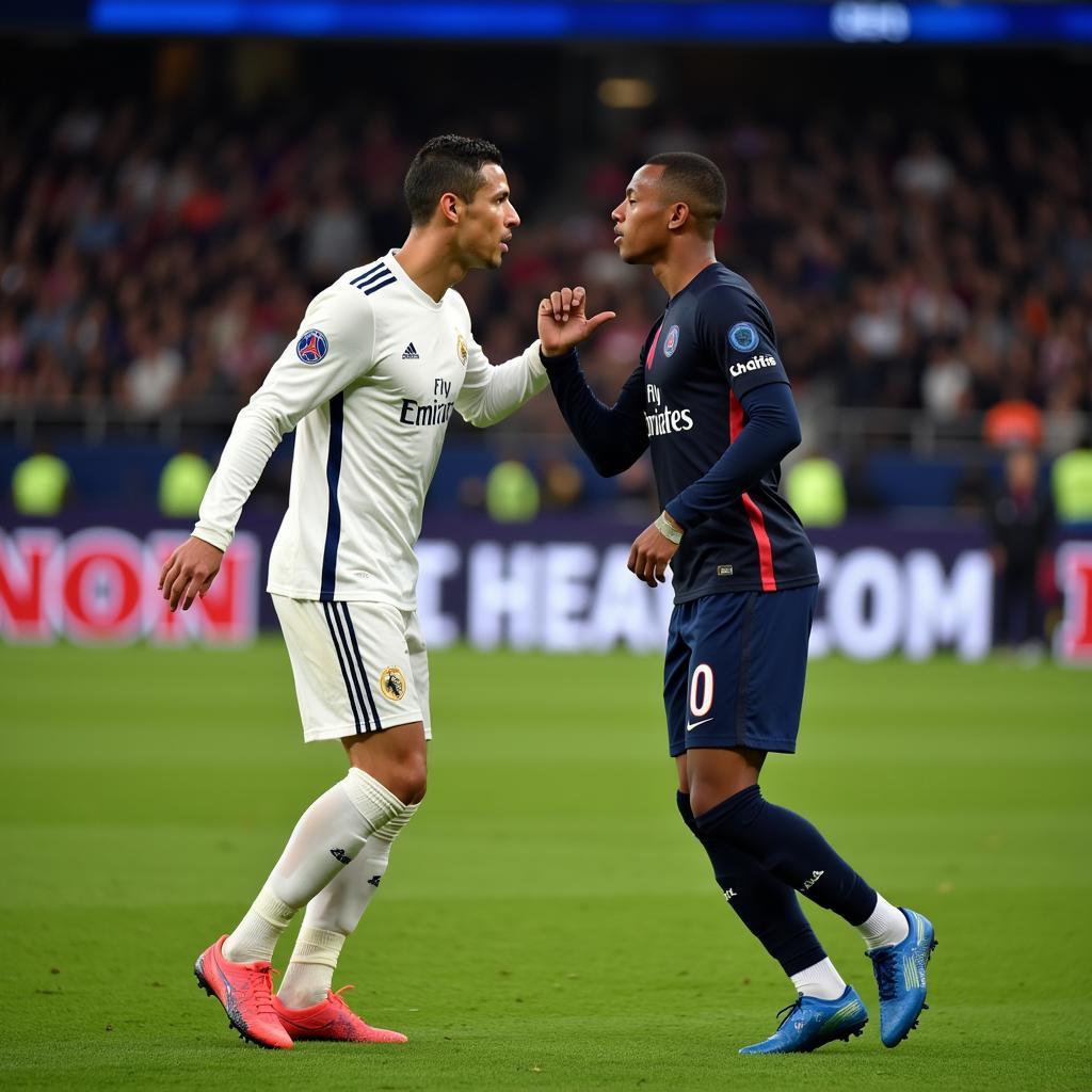 Đối đầu giữa Ronaldo và Mbappé