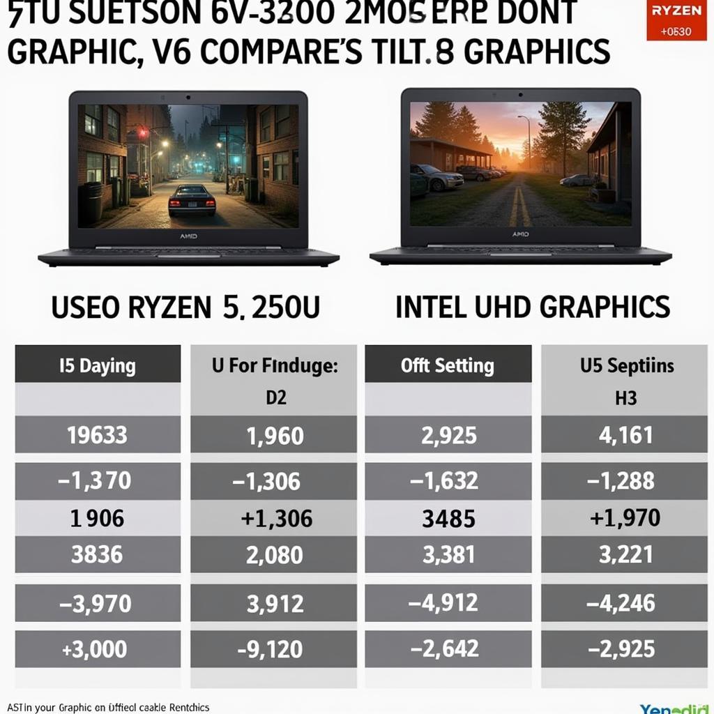 So sánh đồ họa AMD Ryzen 5 2500U vs i5