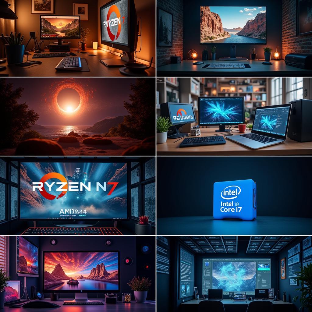 AMD Ryzen 7 vs Core i7: Ứng dụng thực tế