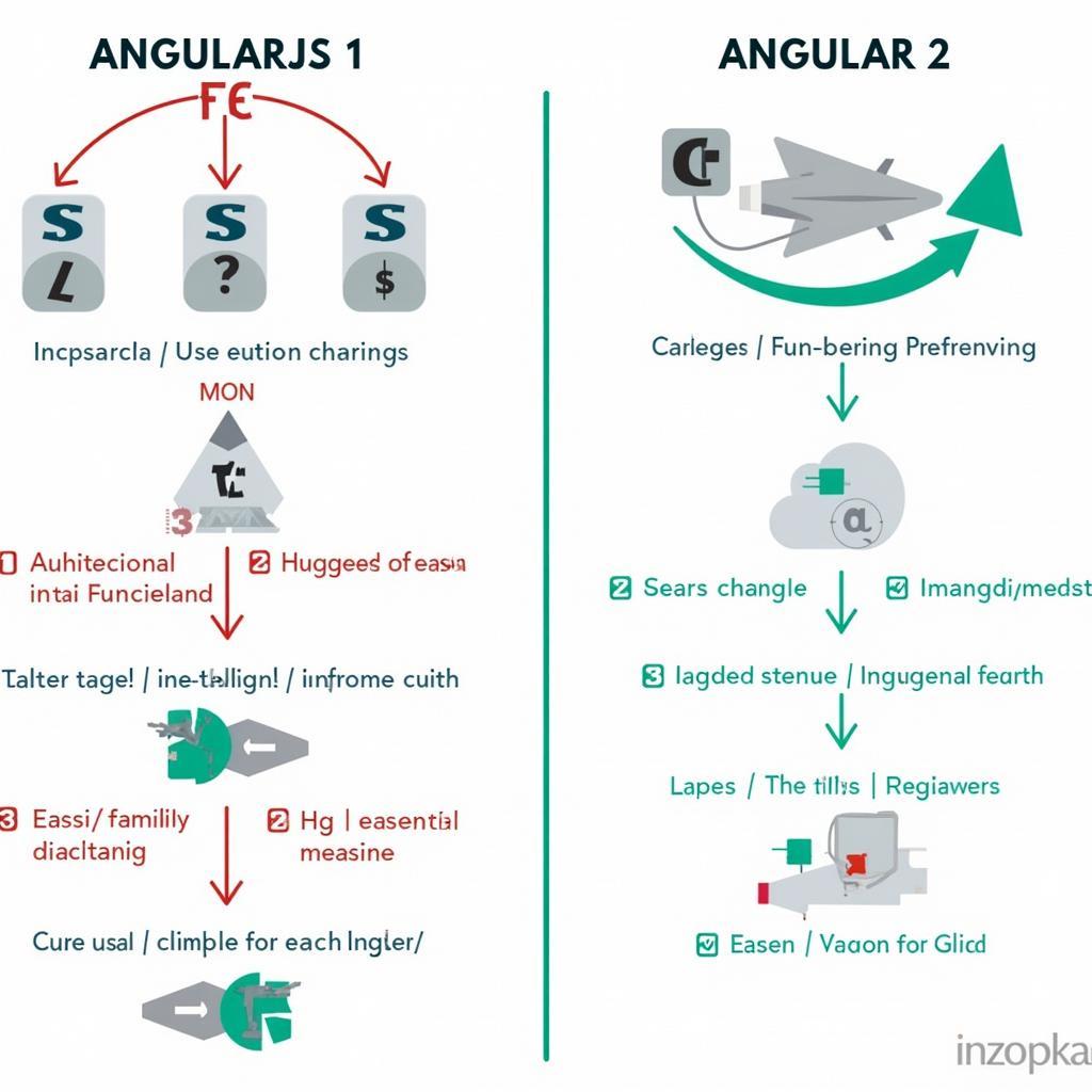 Tổng quan về sự khác biệt giữa AngularJS 1 và Angular 2