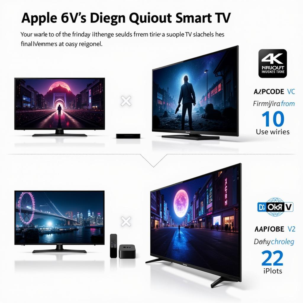 So sánh chất lượng hình ảnh Apple TV và Smart TV