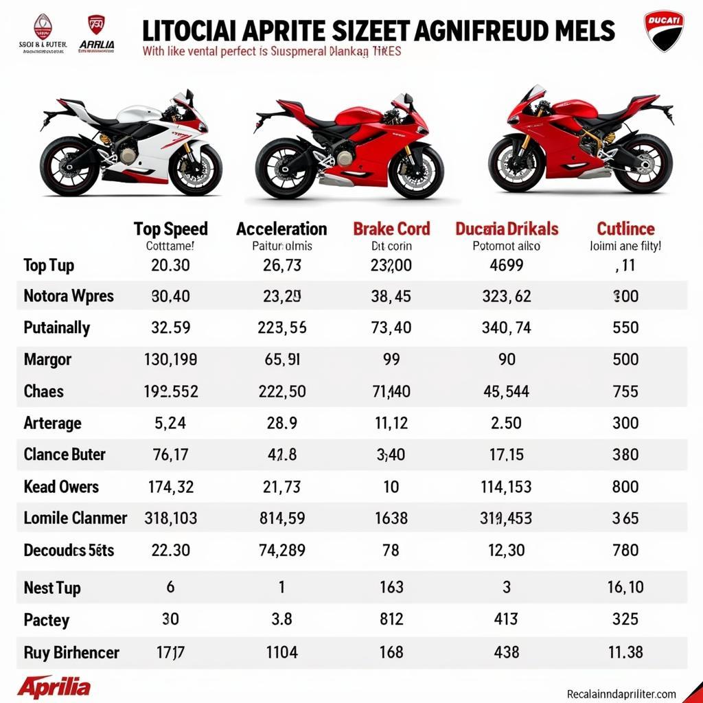 So sánh hiệu suất giữa Aprilia và Ducati